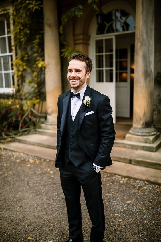 black tie for groom