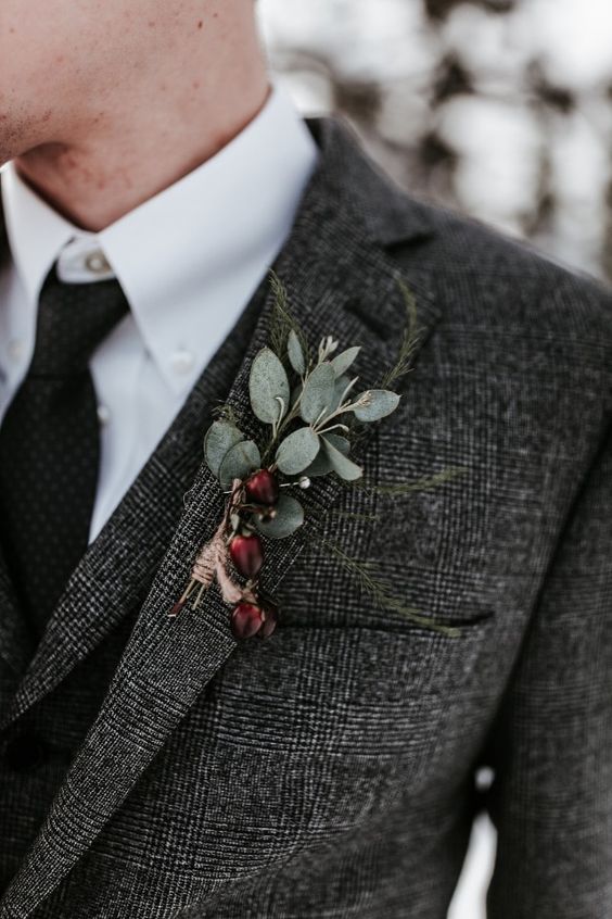 winter buttonhole