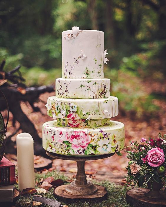 Floral Wedding Cakes 3 
